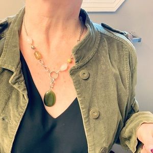 RW&Co green fashion necklace